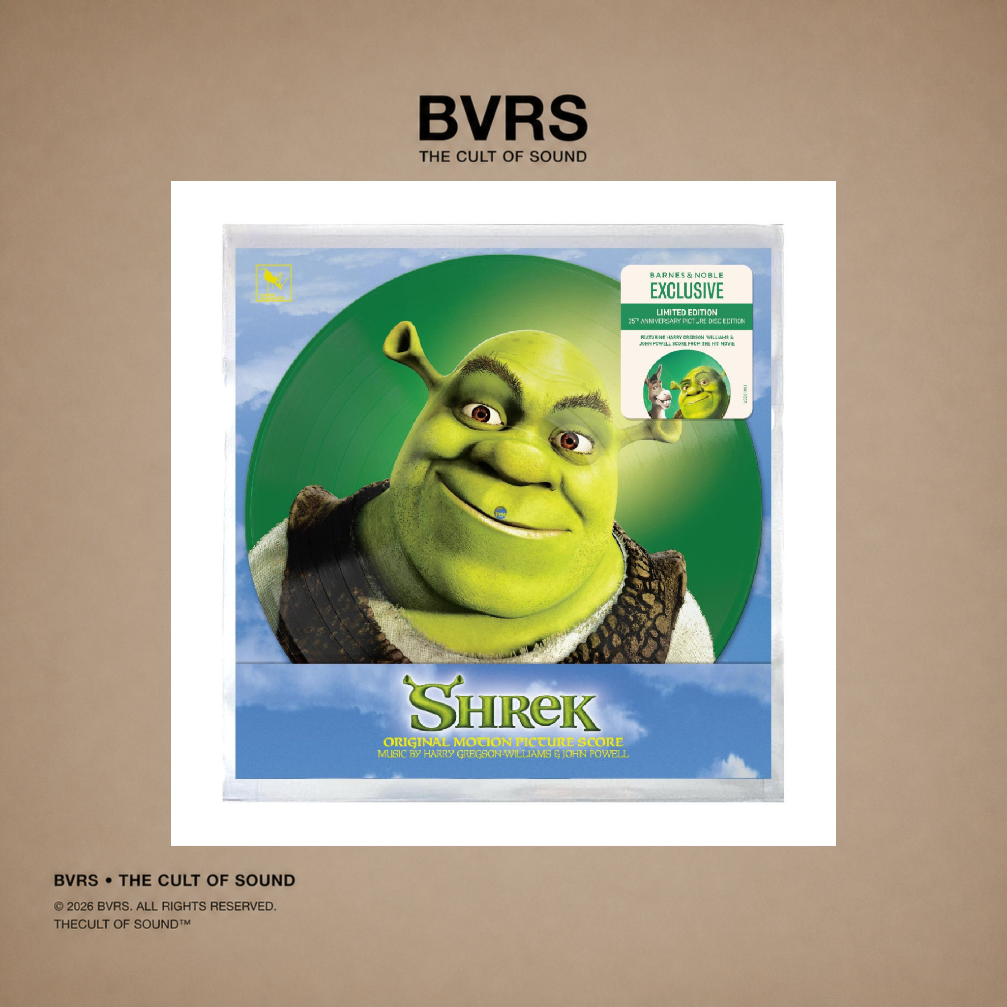 Shrek - Original Motion Picture Soundtrack (25th Anniversary Picture Disc, B&N Exclusive) LP