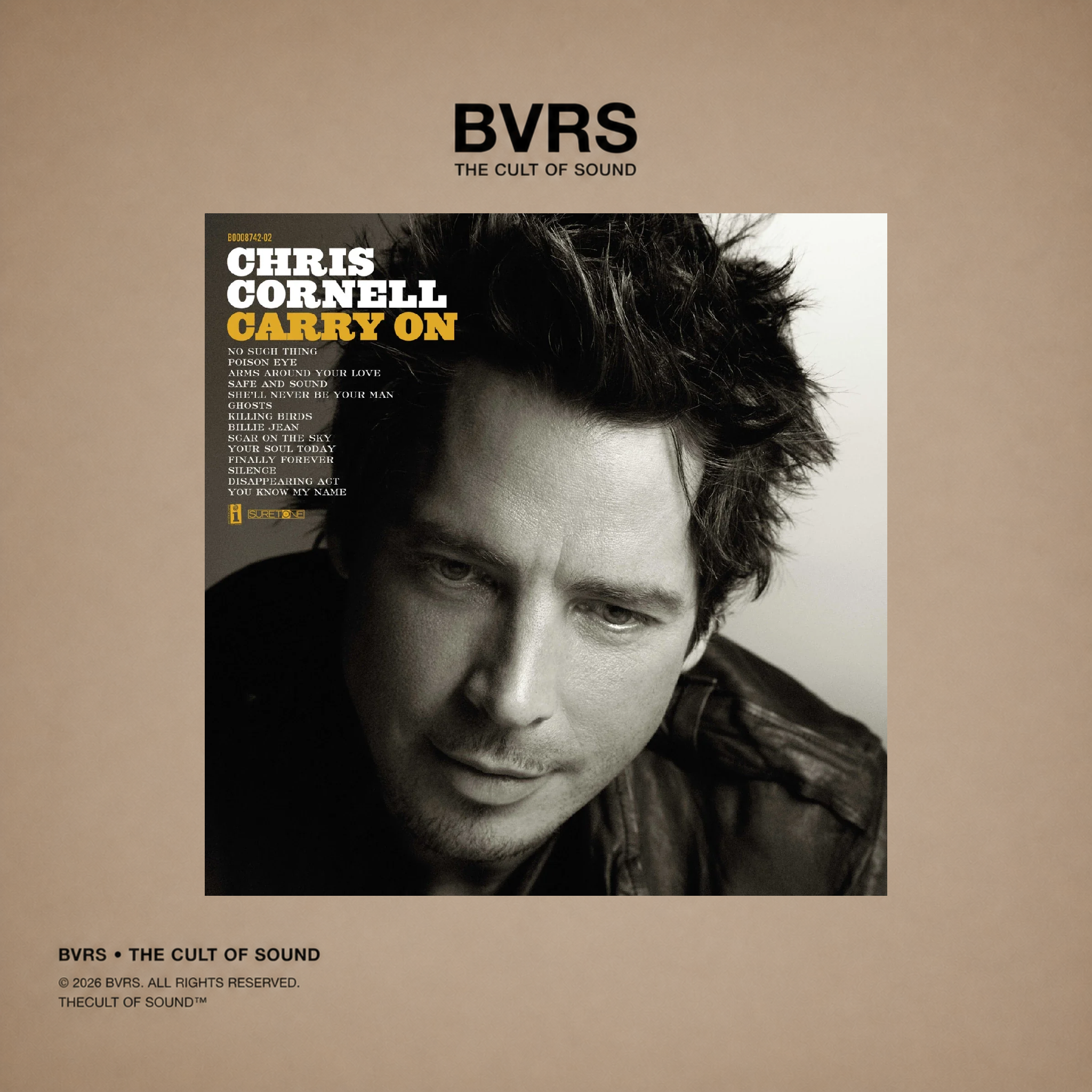 Chris Cornell (ex-Soundgarden) Carry On 2 LPs - Black Vinyl Records Spain