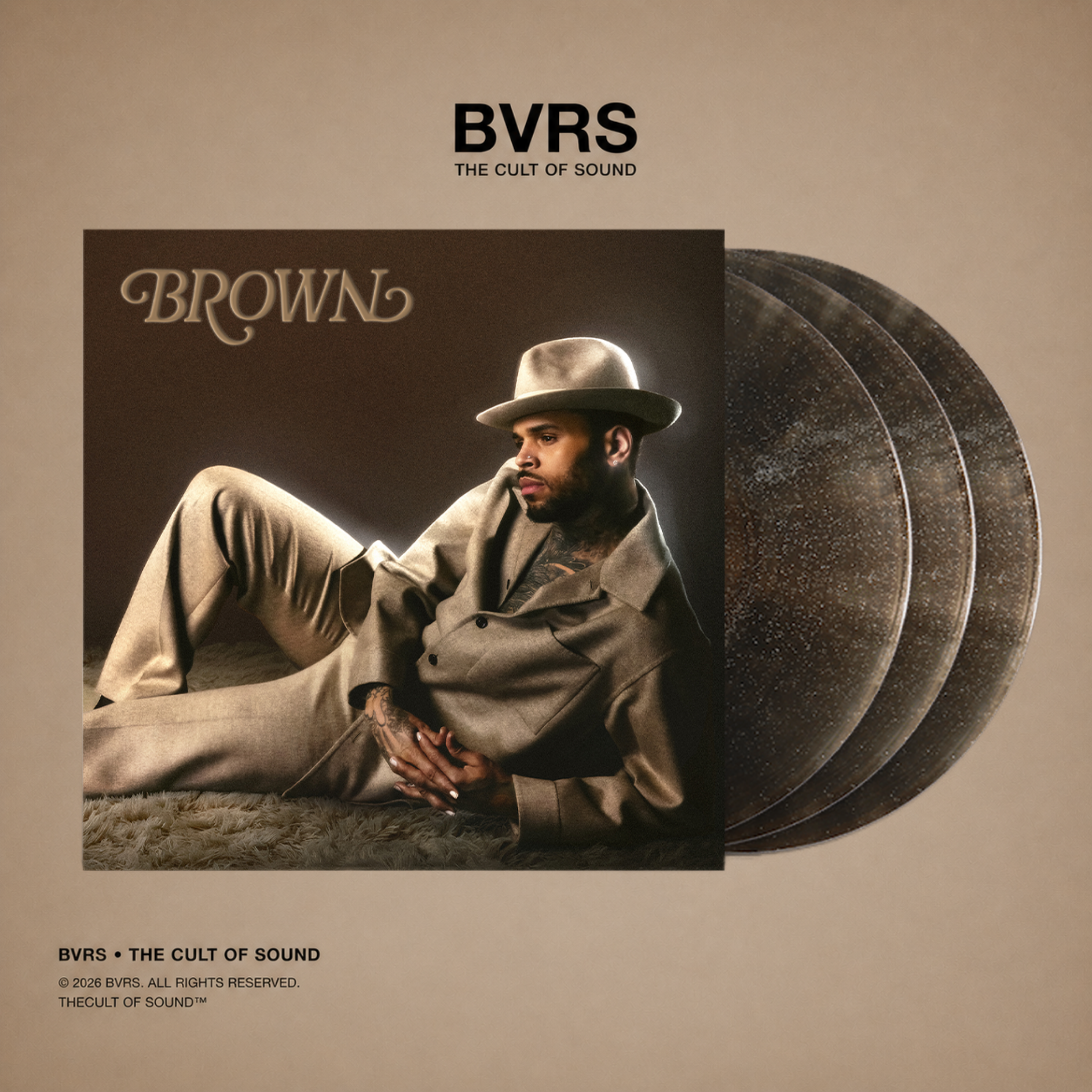 Chris Brown – Brown (3LP Black Ice Glitter Vinyl) USA