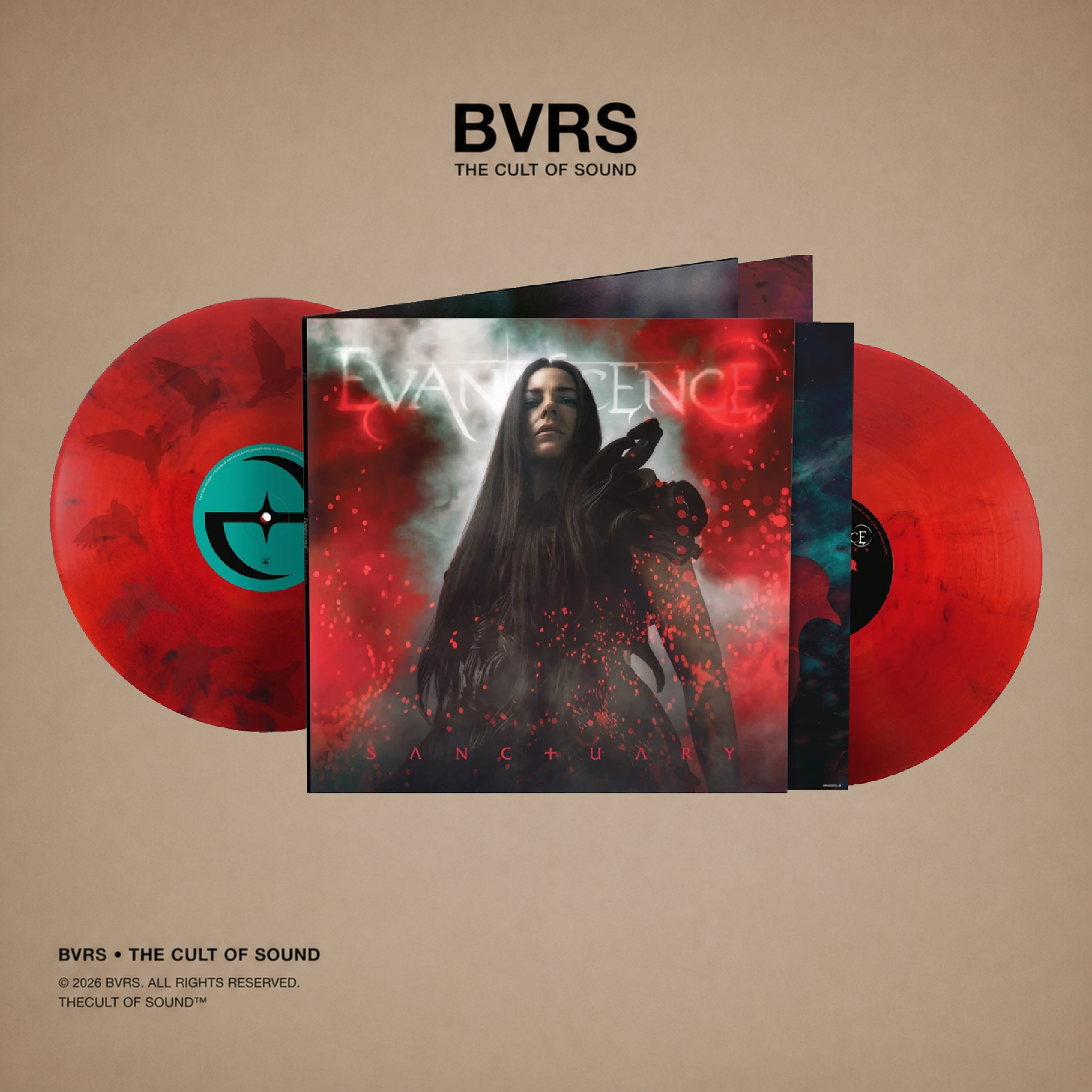 Evanescence - Sanctuary (HMV Exclusive Red Smoke Vinyl) 2LP UK - Black Vinyl Records Spain