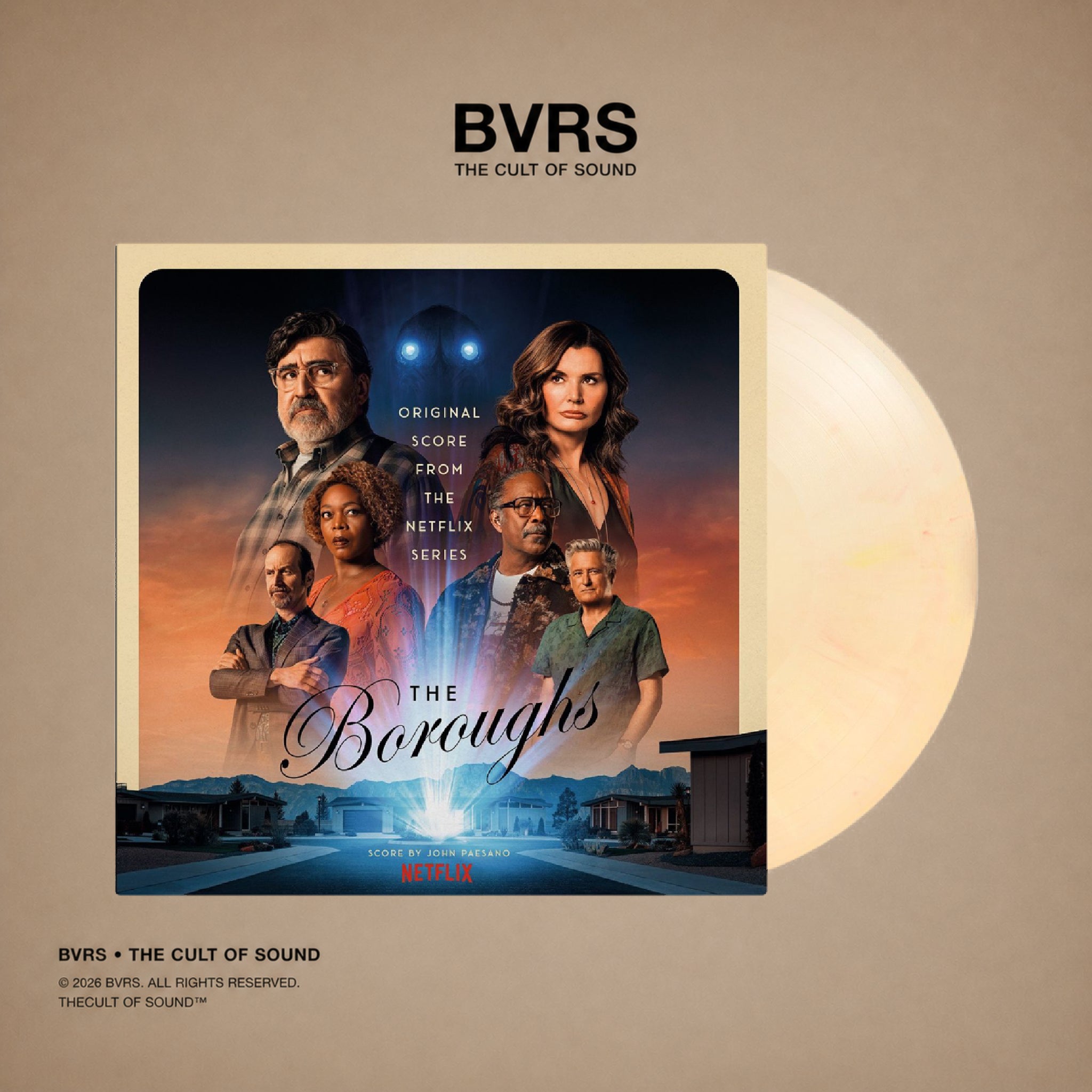 John Paesano - The Boroughs LP (Edición Limitada Numerada, Yellow Marble Vinyl)