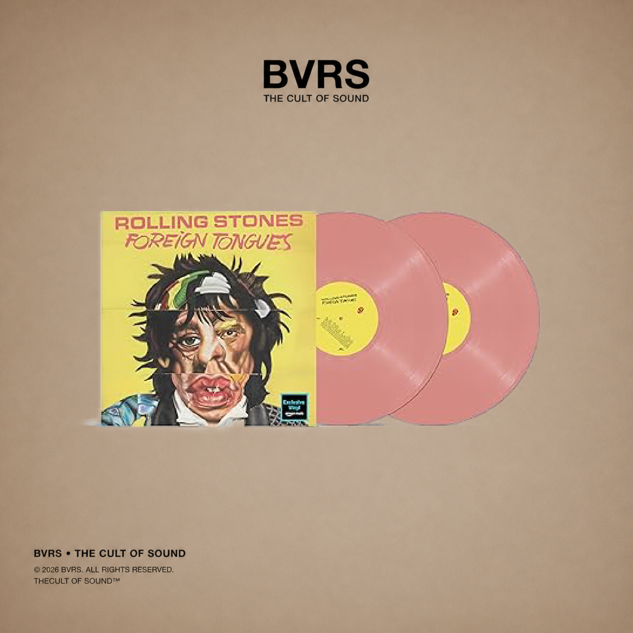 The Rolling Stones - Foreign Tongues (180g Baby Pink 2LP) - Black Vinyl Records Spain
