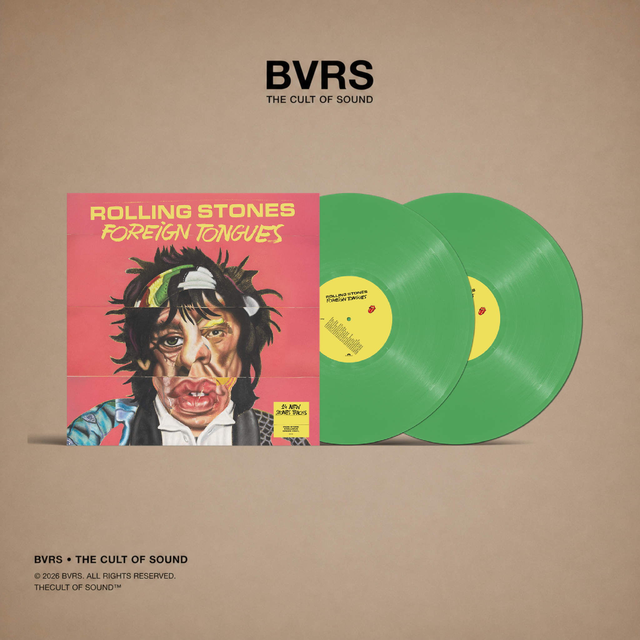 The Rolling Stones - Foreign Tongues (Indie Exclusive 180g Green Vinyl) 2LP