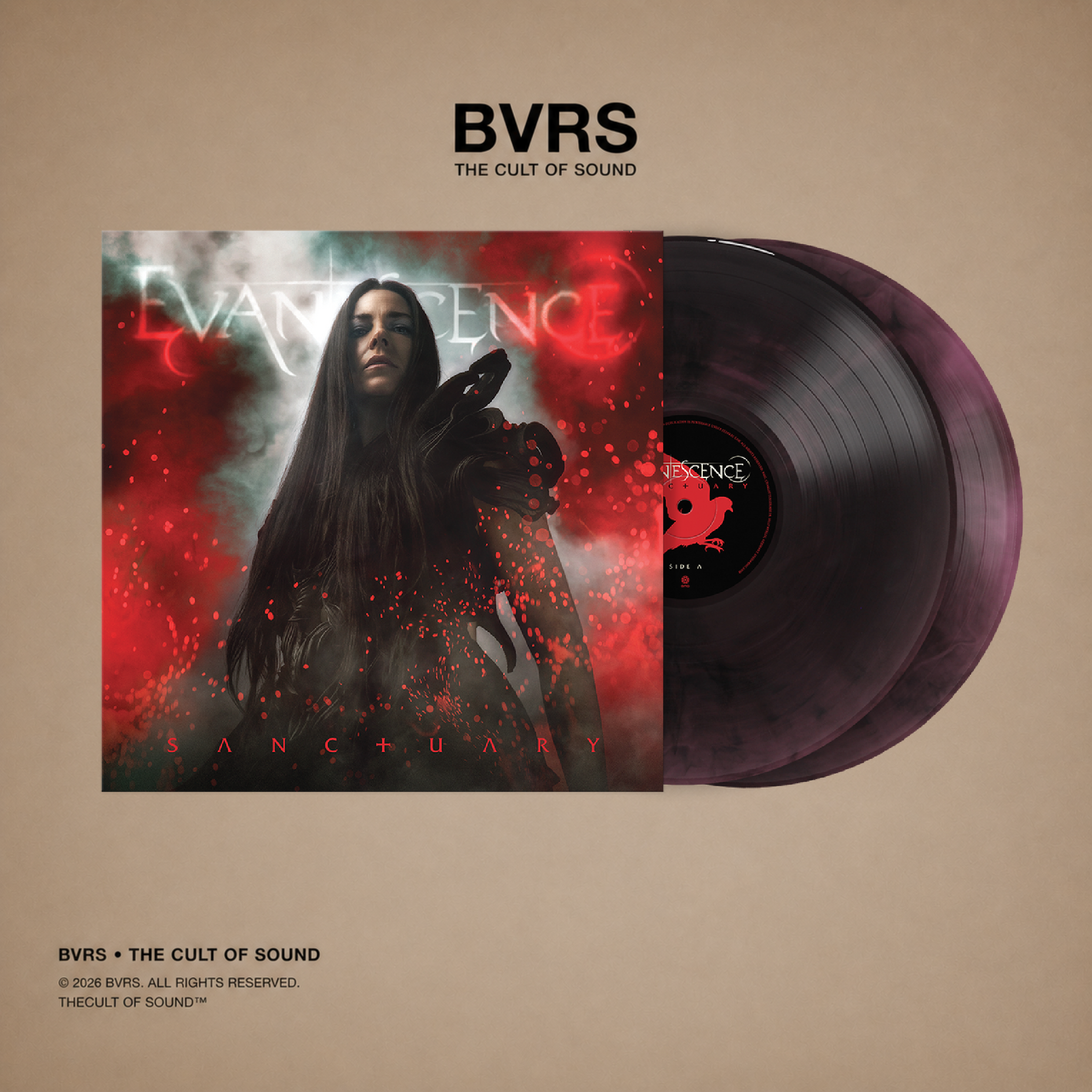 Evanescence - Sanctuary (Indie Exclusive Deep Purple & Black Marble Vinyl) 2LP USA