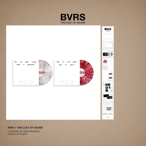 BTS - ARIRANG (Deluxe Vinyl B&W Version - Red/White Splatter) LP - Black Vinyl Records Spain