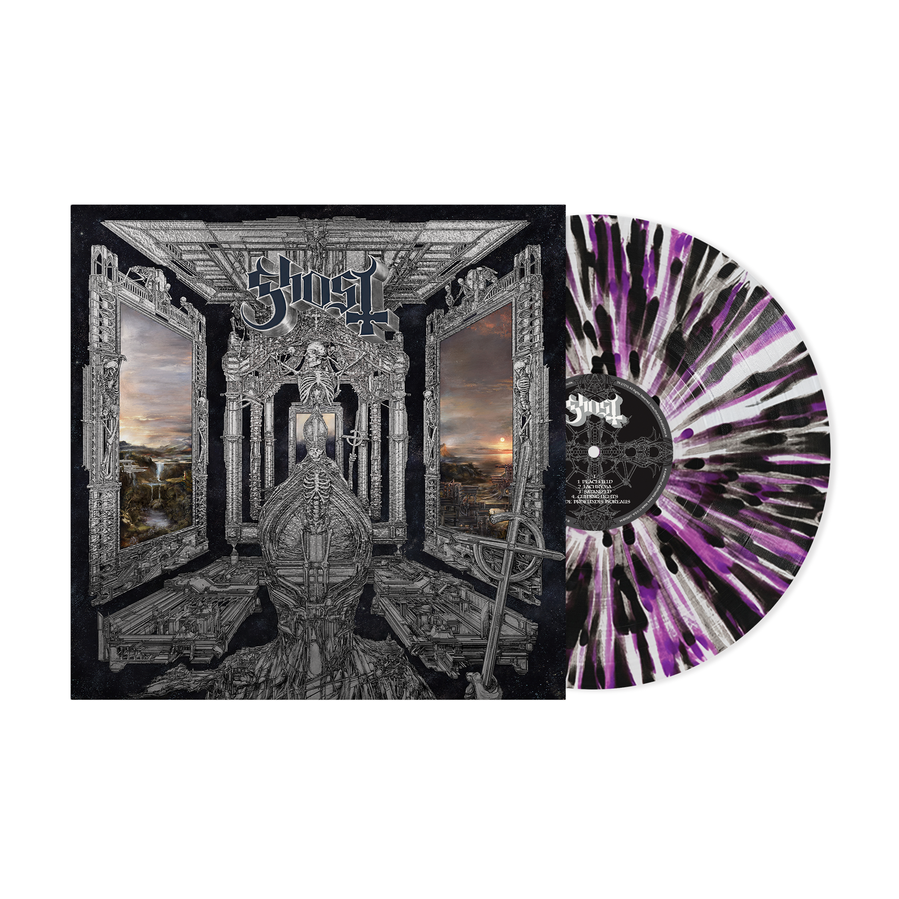 GHOST Skeletá "Purple / Black Splatter" Colored Vinyl USA IMPORT - Black Vinyl Records Spain