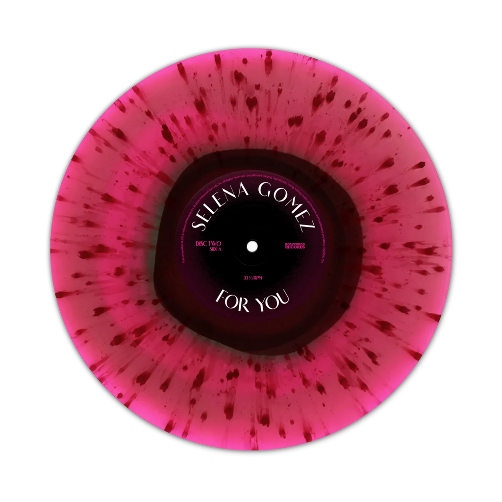 Selena Gomez - For You - VV Exclusive Black & Red Smash / Triple Color in Color Red Splatter Vinyl Edition (2LP)