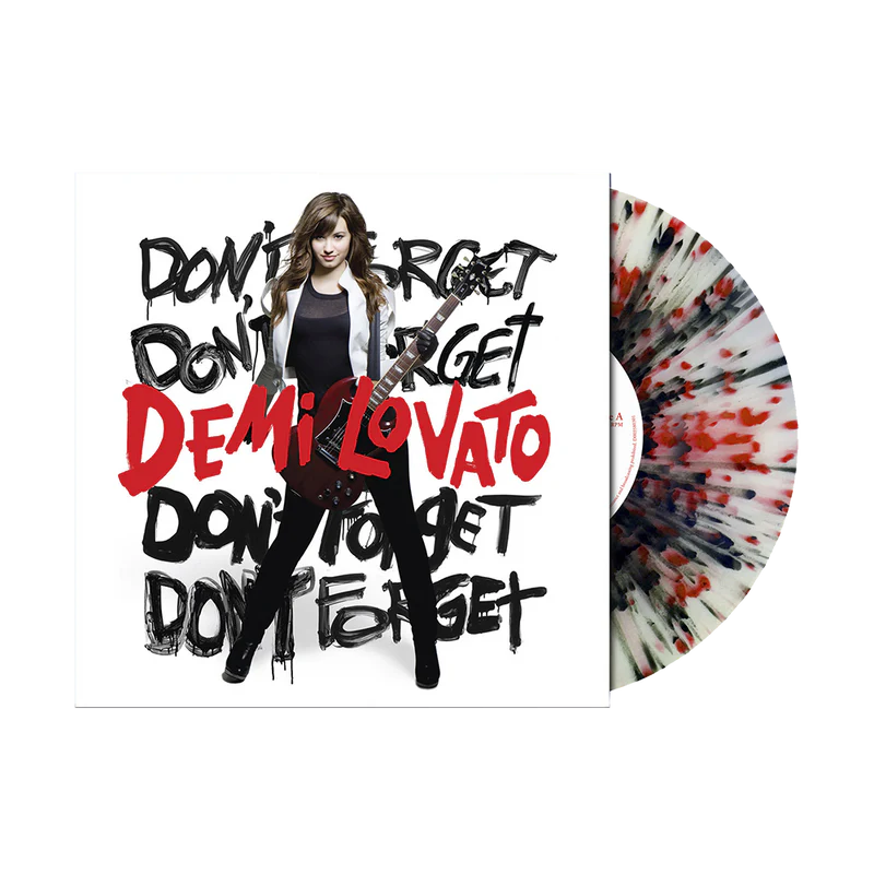 Demi Lovato - Don't Forget: Red & Black Splatter Vinyl LP import - Black Vinyl Records Spain