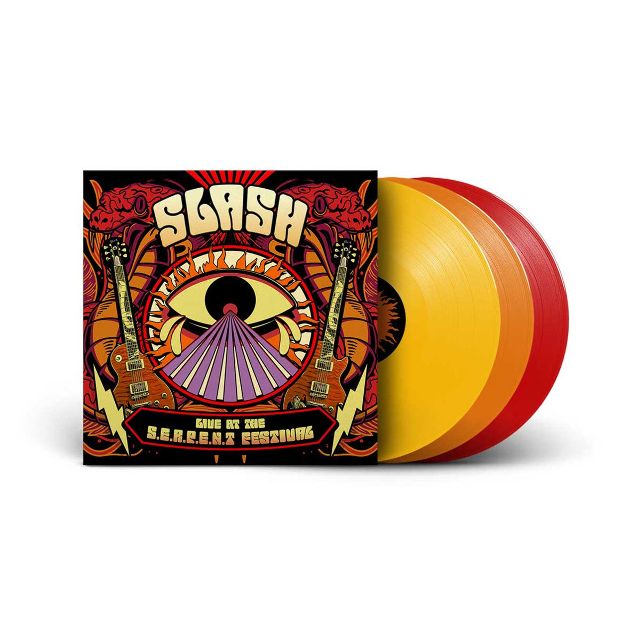 Slash Live at the S.E.R.P.E.N.T. Festival 3LP (Red, Orange & Yellow Vinyl) import USA