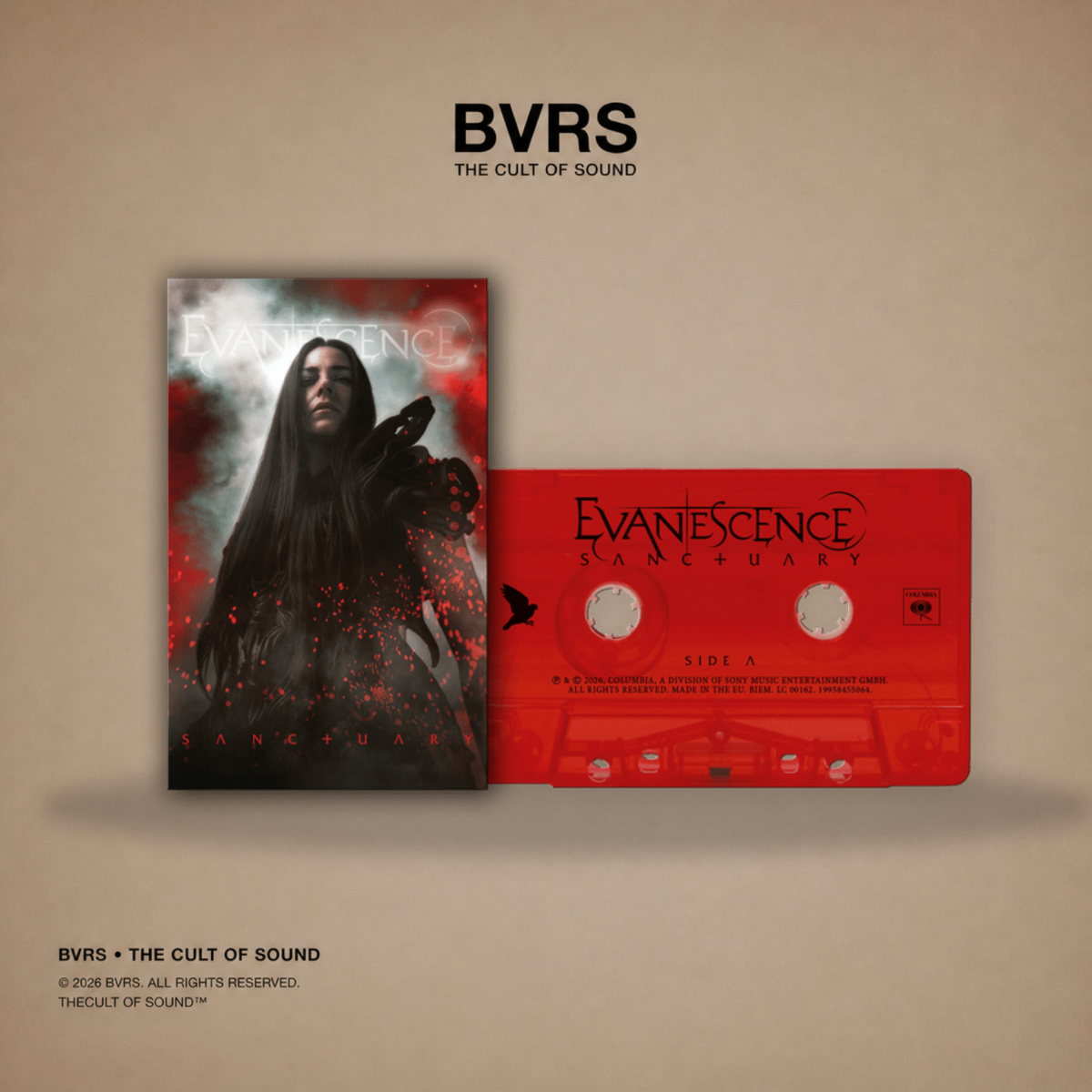 Evanescence – Sanctuary (Limited Edition Transparent Red Cassette) UK