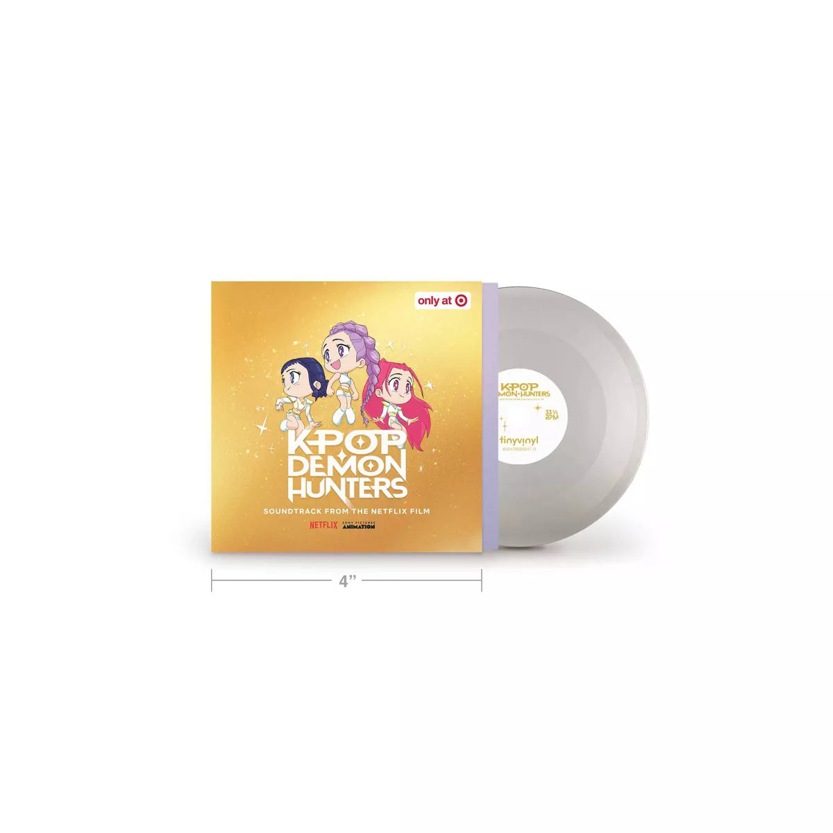 KPOP-Demon Hunters Tiny Vinyl Edition - Golden/Your Idol (Target Exclusive, vinyl 4 inch) USA IMPORT