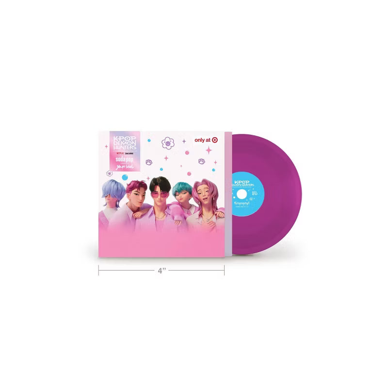 KPop Demon Hunters Tiny Vinyl Edition - Soda Pop/Your Idol (Target Exclusive, vinyl 4 inch) USA