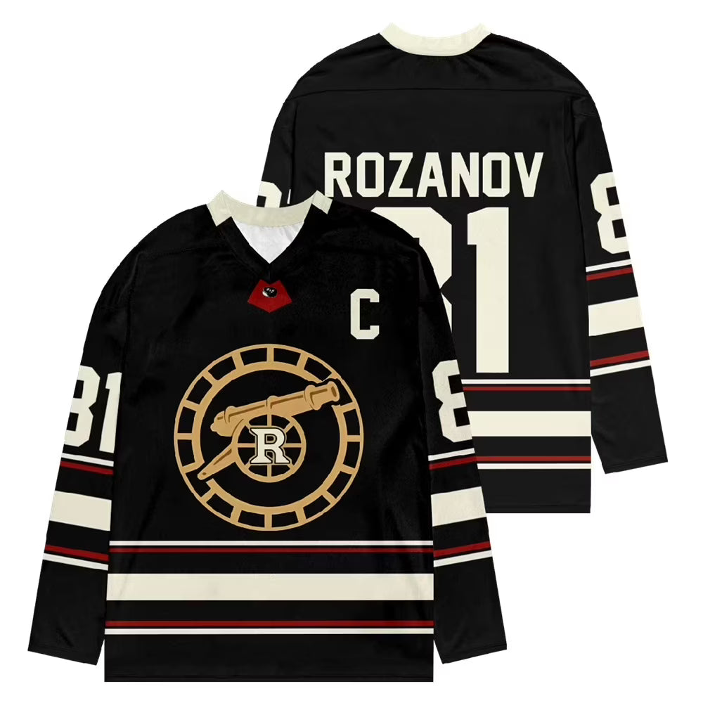 CAMISETA Heated Rivalry Merch Rozanov 81 USA IMPORT - Black Vinyl Records Spain