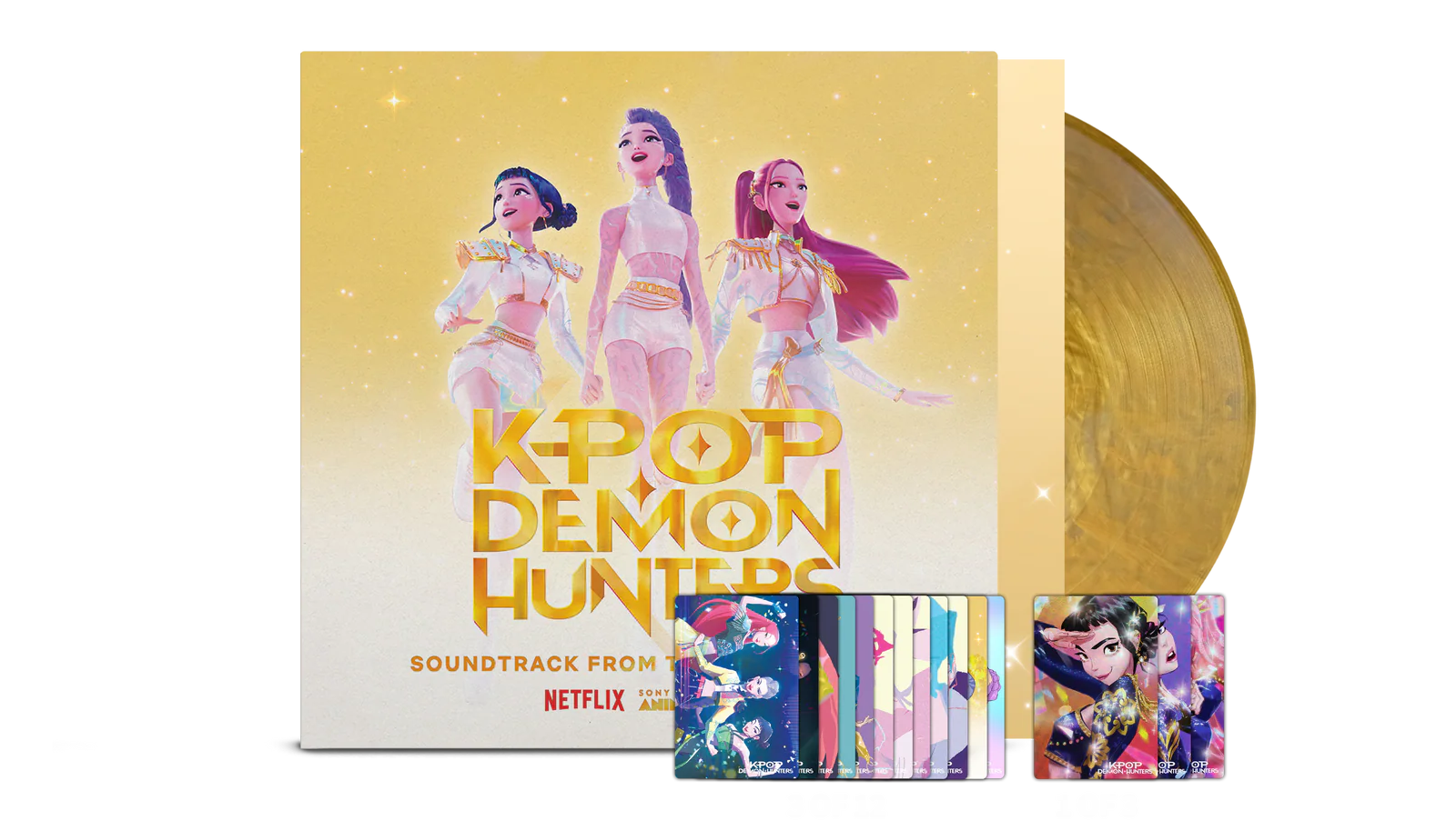 KPop Demon Hunters (Soundtrack From The Netflix Film) - Golden Edition IMPORT - Black Vinyl Records Spain