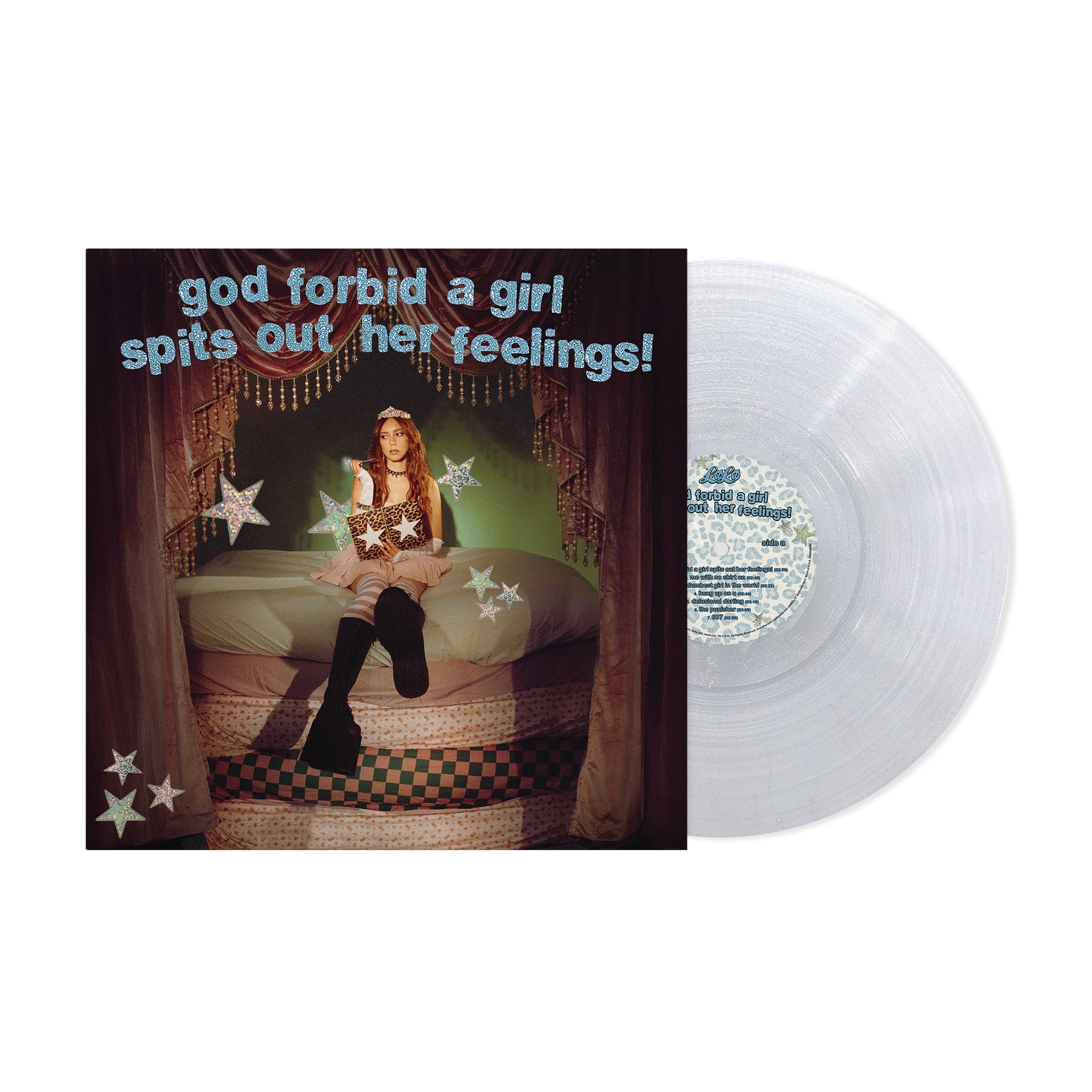 LØLØ "god forbid a girl spits out her feelings!" Ultra Clear Glitter Vinyl (SIGNED) USA - Black Vinyl Records Spain