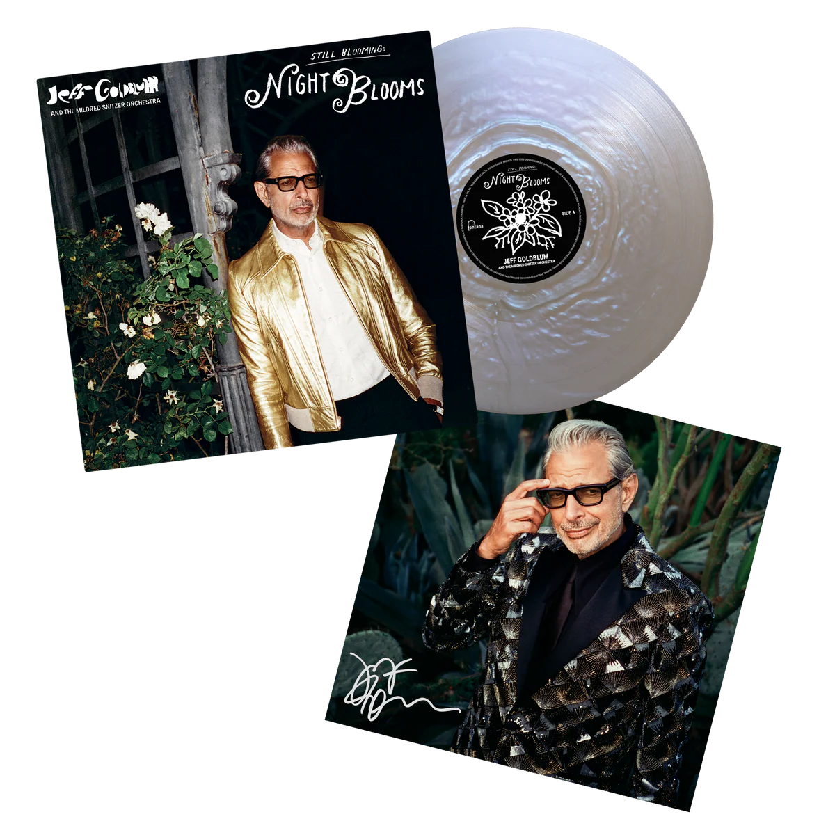 Jeff Goldblum And The Mildred Snitzer Orchestra Night Blooms - Exclusive Alt Cover Colour Vinyl (Signed) IMPORT