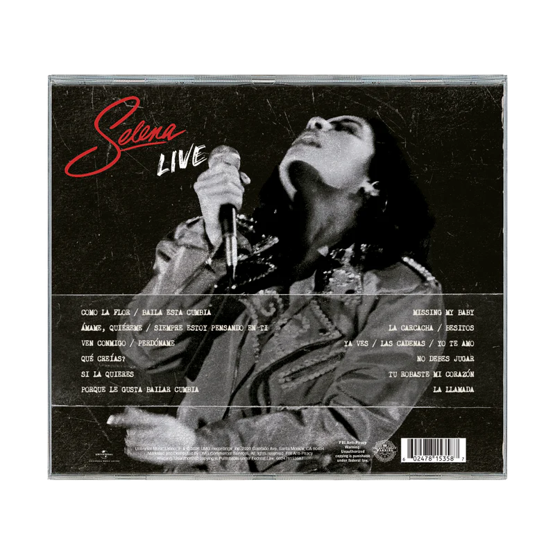 Selena Selena LIVE (Remastered) CD USA