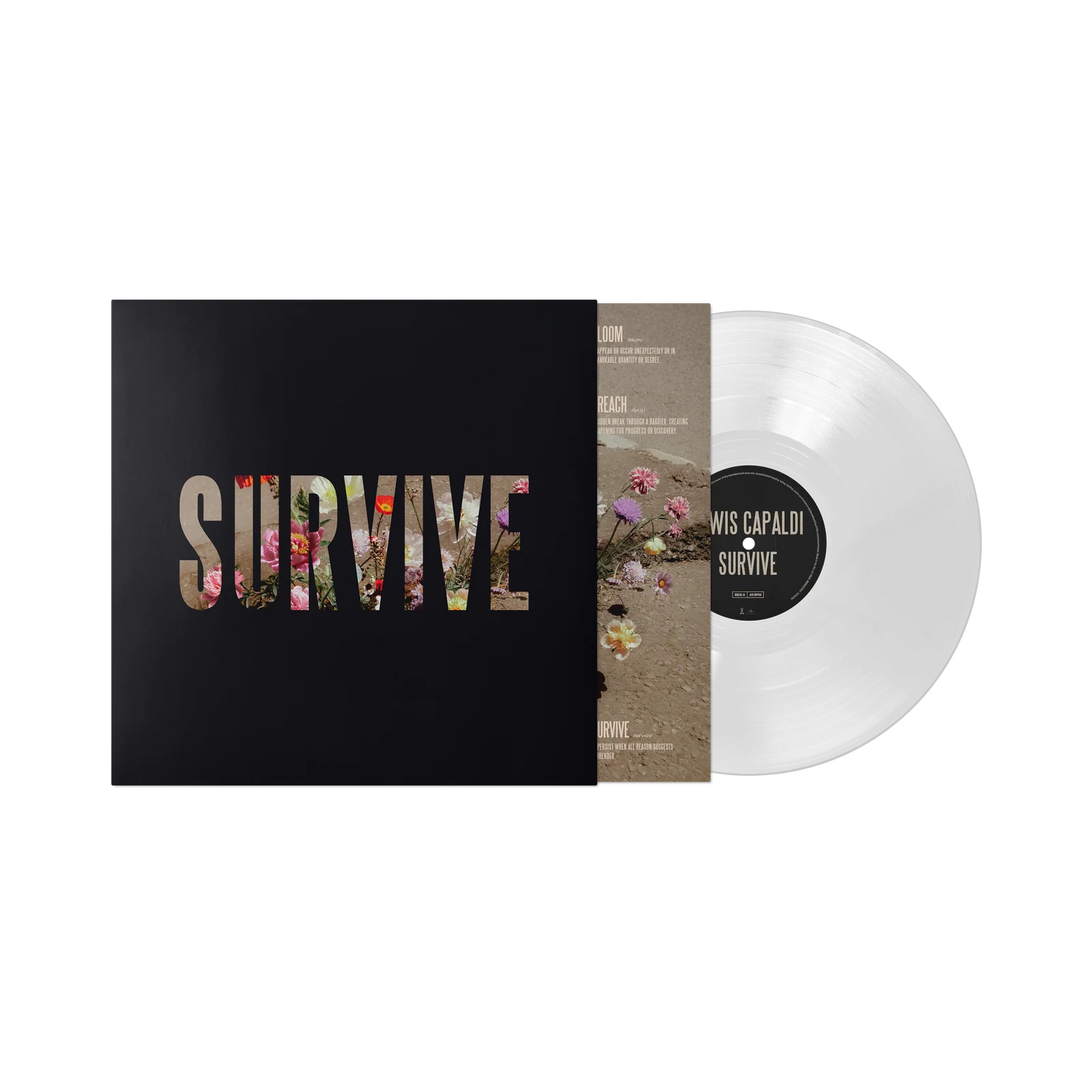 Lewis Capaldi Survive 12" EP Clear Vinyl