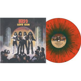 Kiss - Love Gun LP ROJO Y NEGRO MÁRMOL