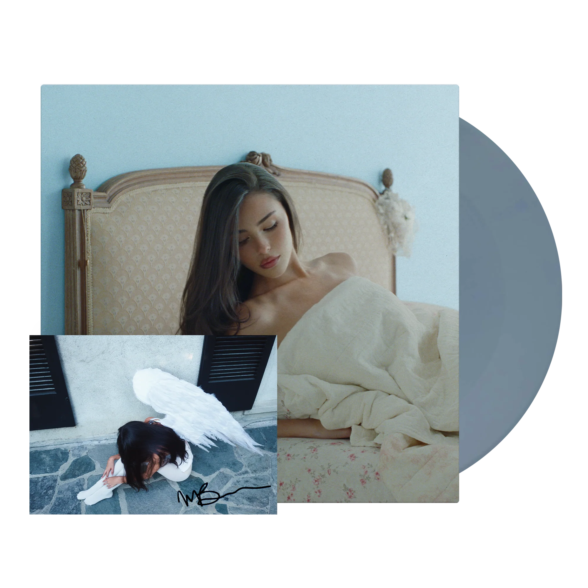 Madison Beer - Exclusive alternate cover dusty blue locket lp firmado USA - Black Vinyl Records Spain