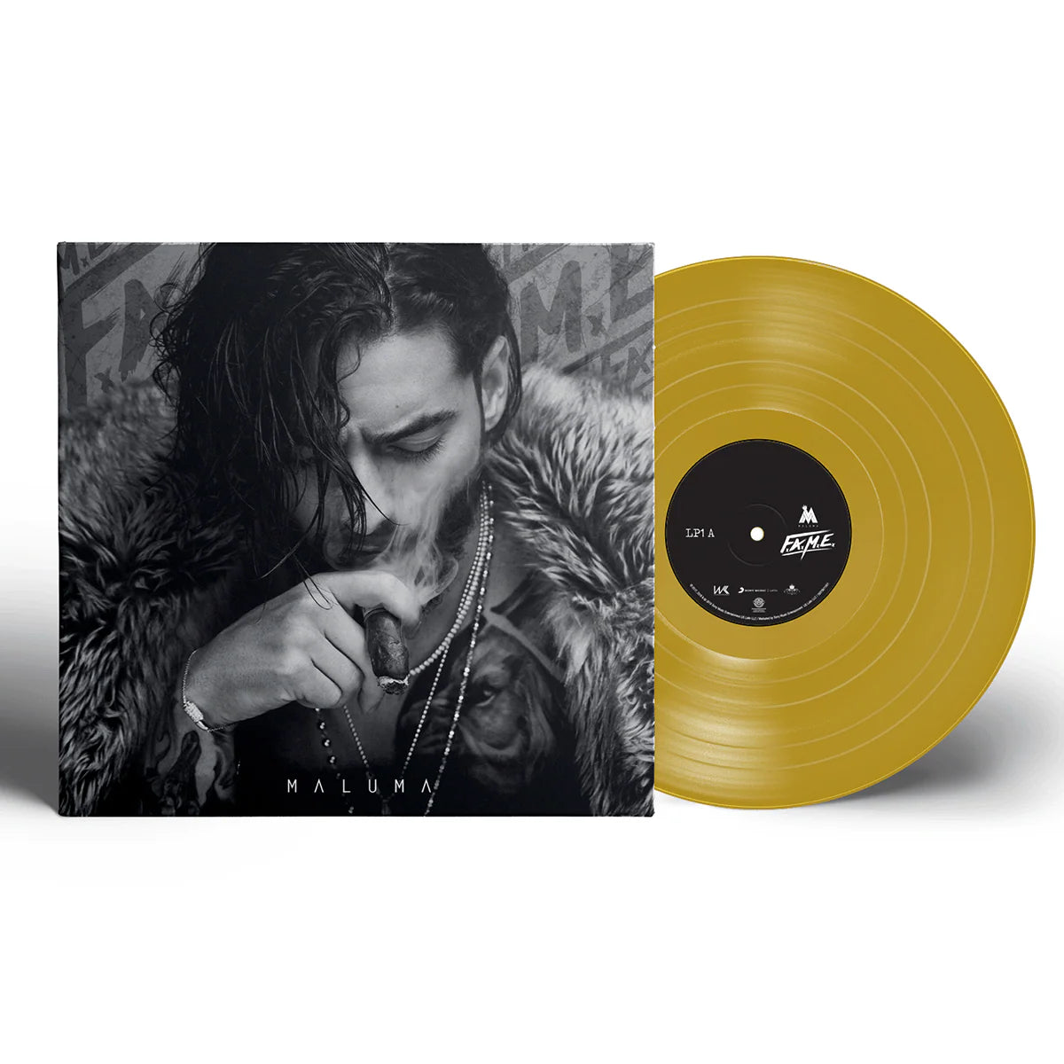Maluma - F.A.M.E. Gold Vinyl LP USA - Black Vinyl Records Spain