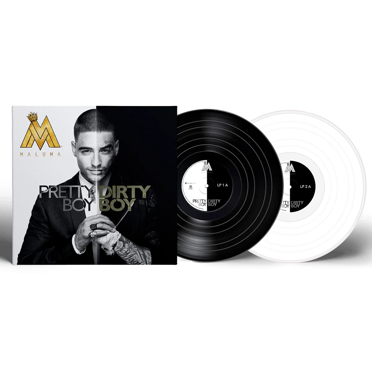 Maluma - Pretty Boy, Dirty Boy White & Black Vinyl 2LP USA - Black Vinyl Records Spain