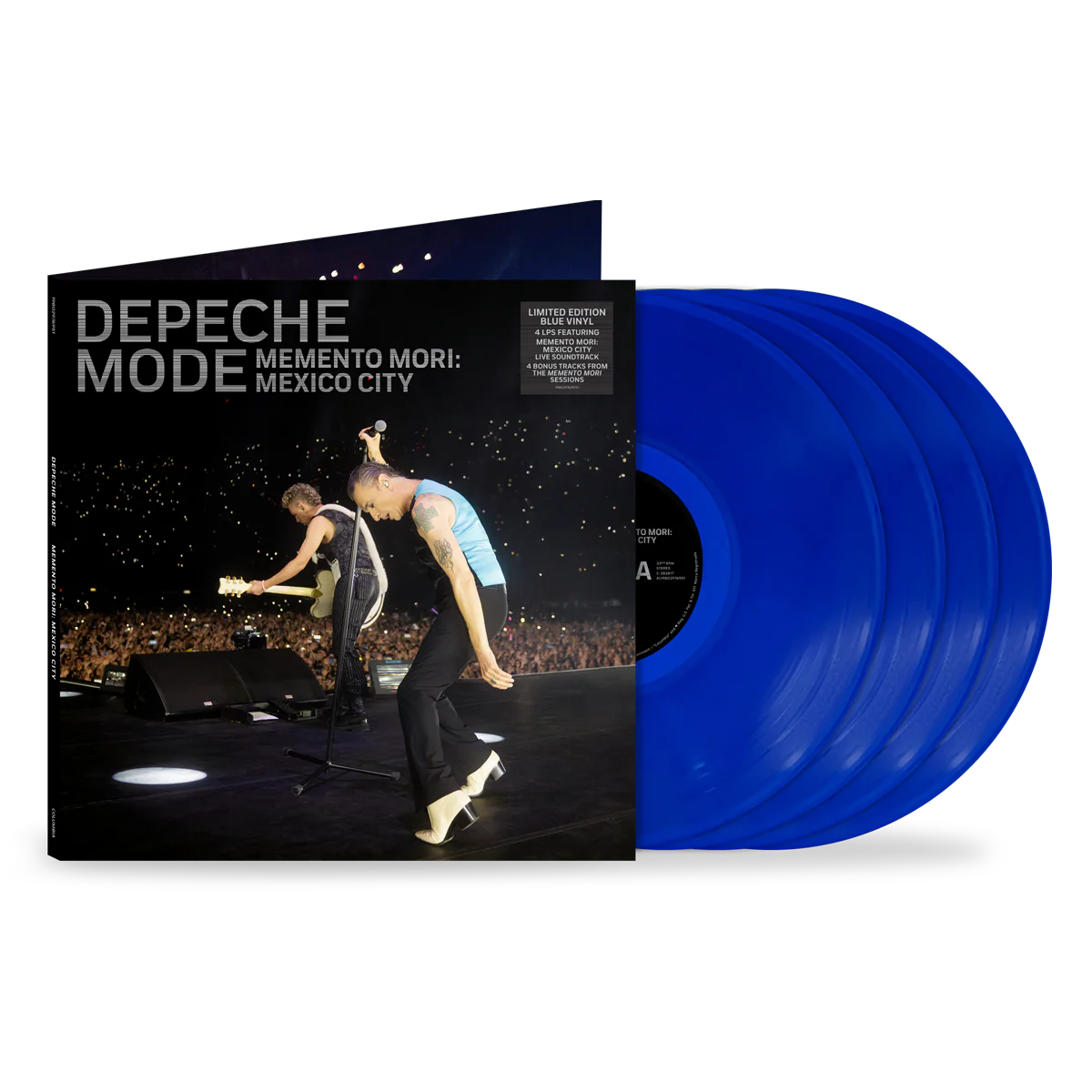 Depeche Mode Memento Mori: Mexico City 4 LPs Limited Blue Vinyl edition IMPORT