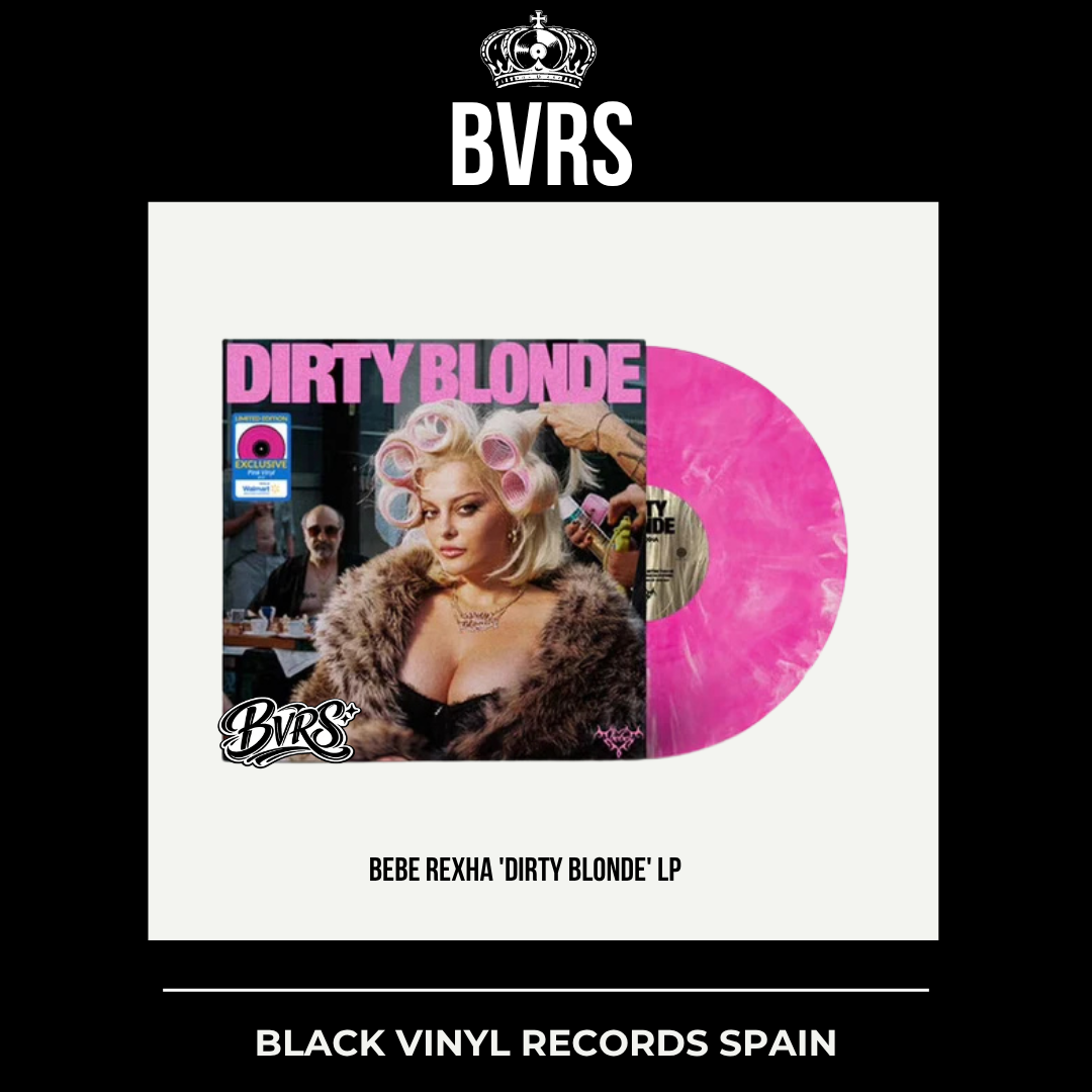 Bebe Rexha - Dirty Blonde - Walmart Exclusive Neon Pink & White Marble Vinyl USA - Black Vinyl Records Spain