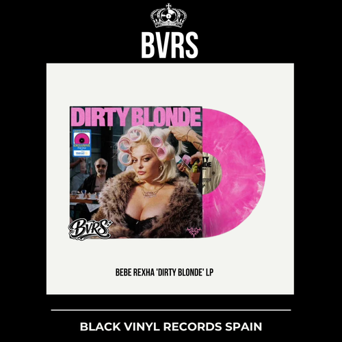 Bebe Rexha - Dirty Blonde - Walmart Exclusive Neon Pink & White Marble Vinyl USA - Black Vinyl Records Spain