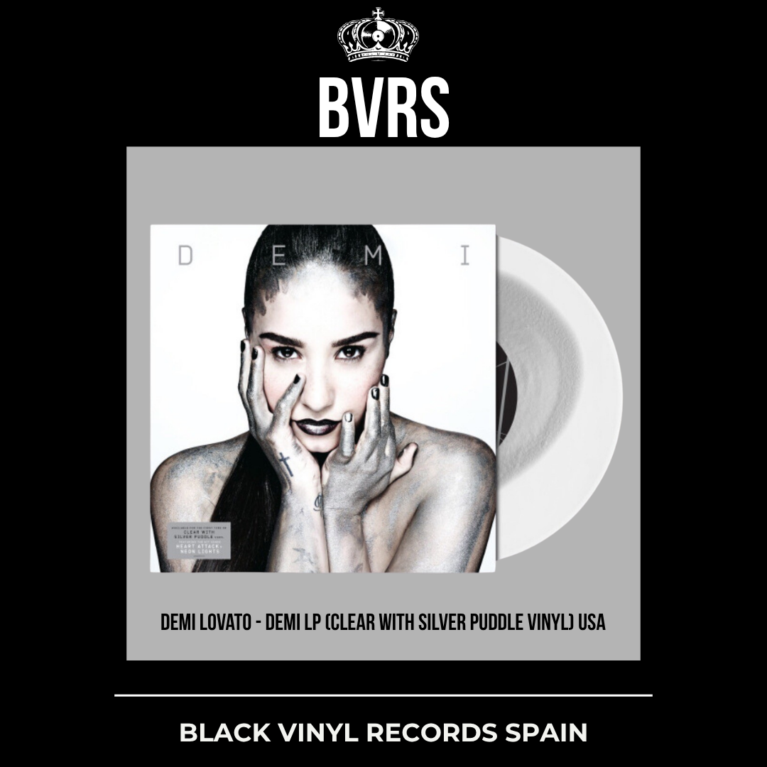 Demi Lovato - Demi LP (Clear with Silver Puddle Vinyl) USA - Black Vinyl Records Spain