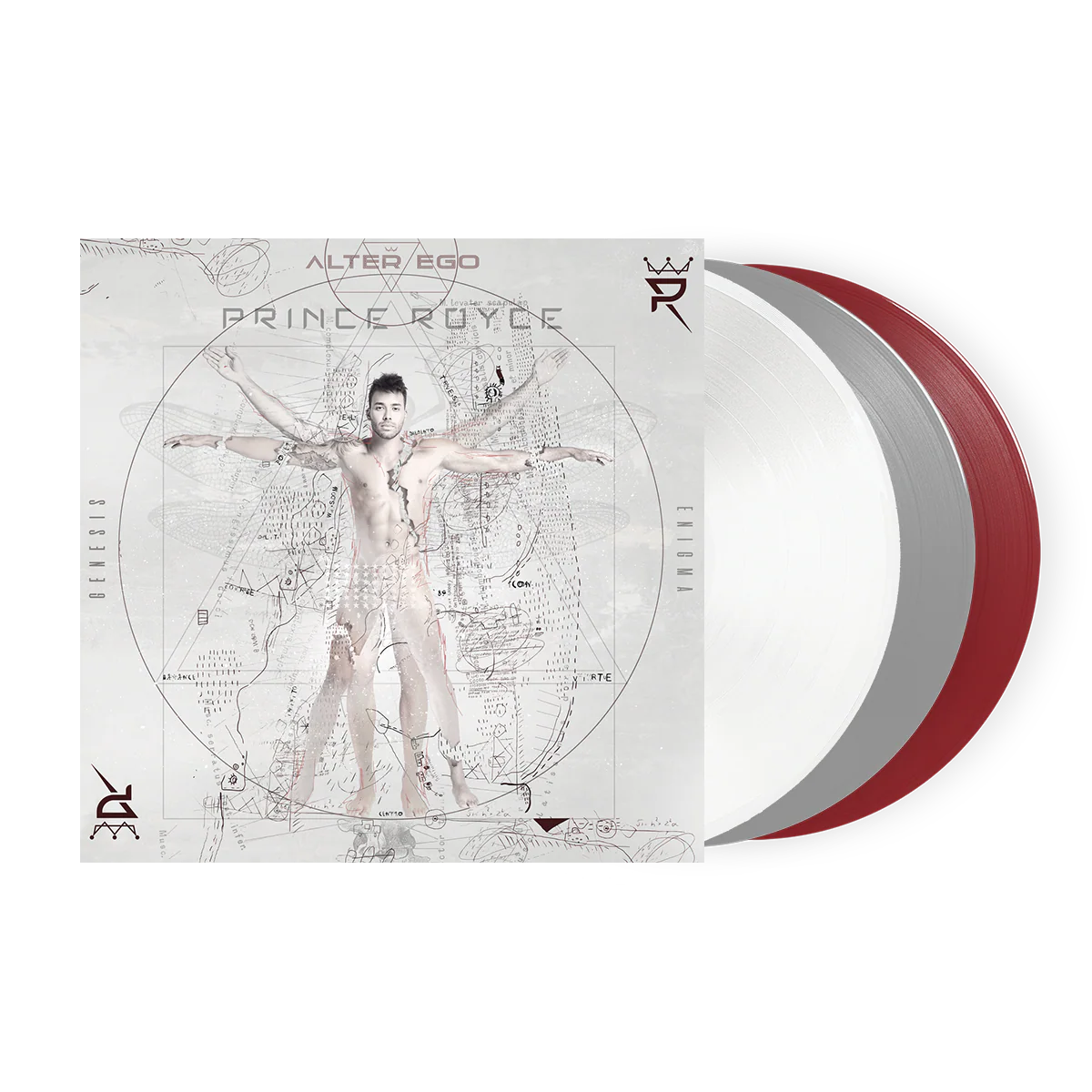 Prince Royce - Alter Ego - Vinyl 3LP (Clear/Milky/Ruby) USA - Black Vinyl Records Spain