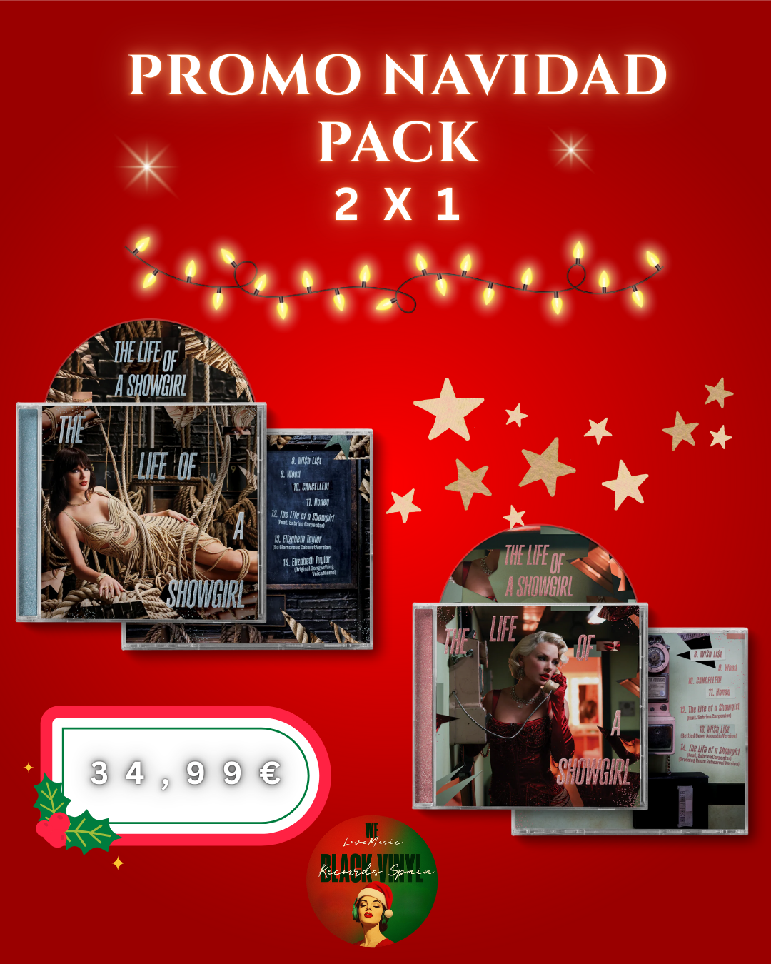 Promo Navidad Pack 2x1 Taylor  🎄