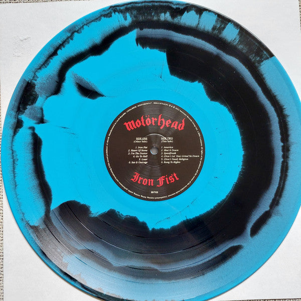 Motörhead – Iron Fist  Blue & Black Swirl, 40th Anniversary