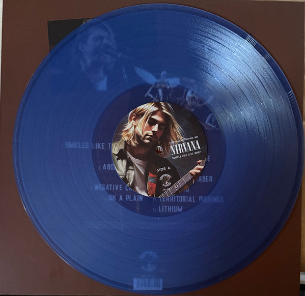 Nirvana ‎– Smells Like Live Spirit Unofficial Release, blue - Black Vinyl Records Spain