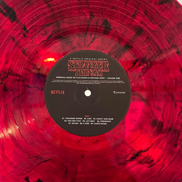 Stranger Things - Volume One (A Netflix Original Series) Red Transparent With Black Swirl 2LP IMPORT
