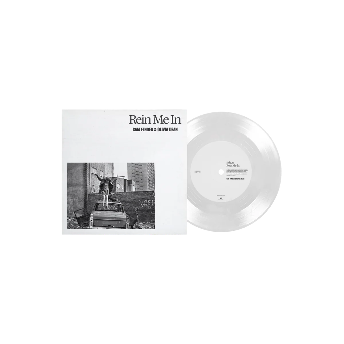 SAM FENDER & OLIVIA DEAN - Rein Me In [North Shields Reissue] 7" Single USA - Black Vinyl Records Spain