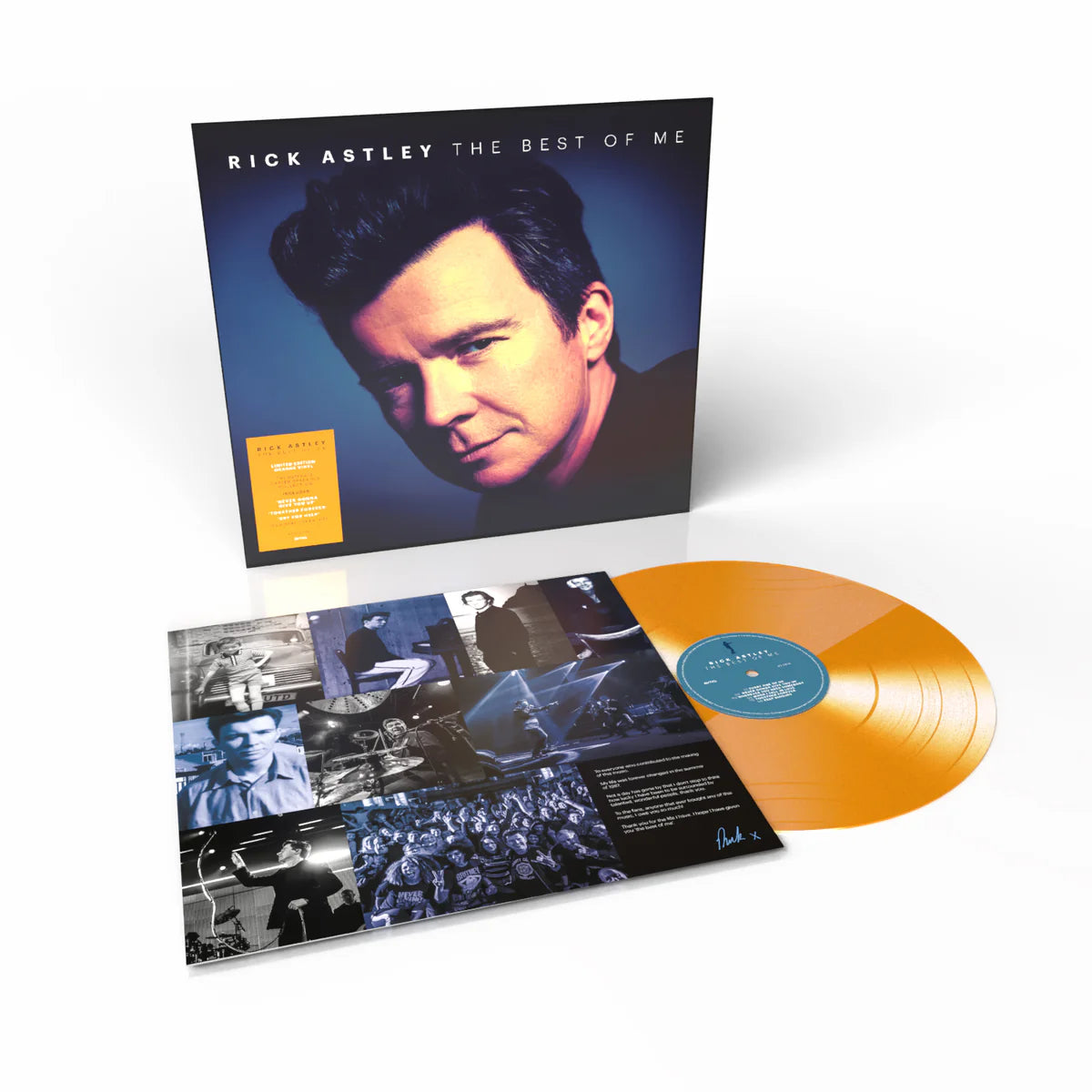 Rick Astley The Best of Me: Exclusive Orange Vinyl LP USA