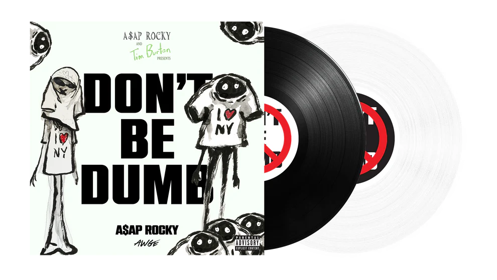 A$AP Rocky – Don't Be Dumb | SHIRTHEAD 2LP Black & White (Arte Tim Burton) USA - Black Vinyl Records Spain