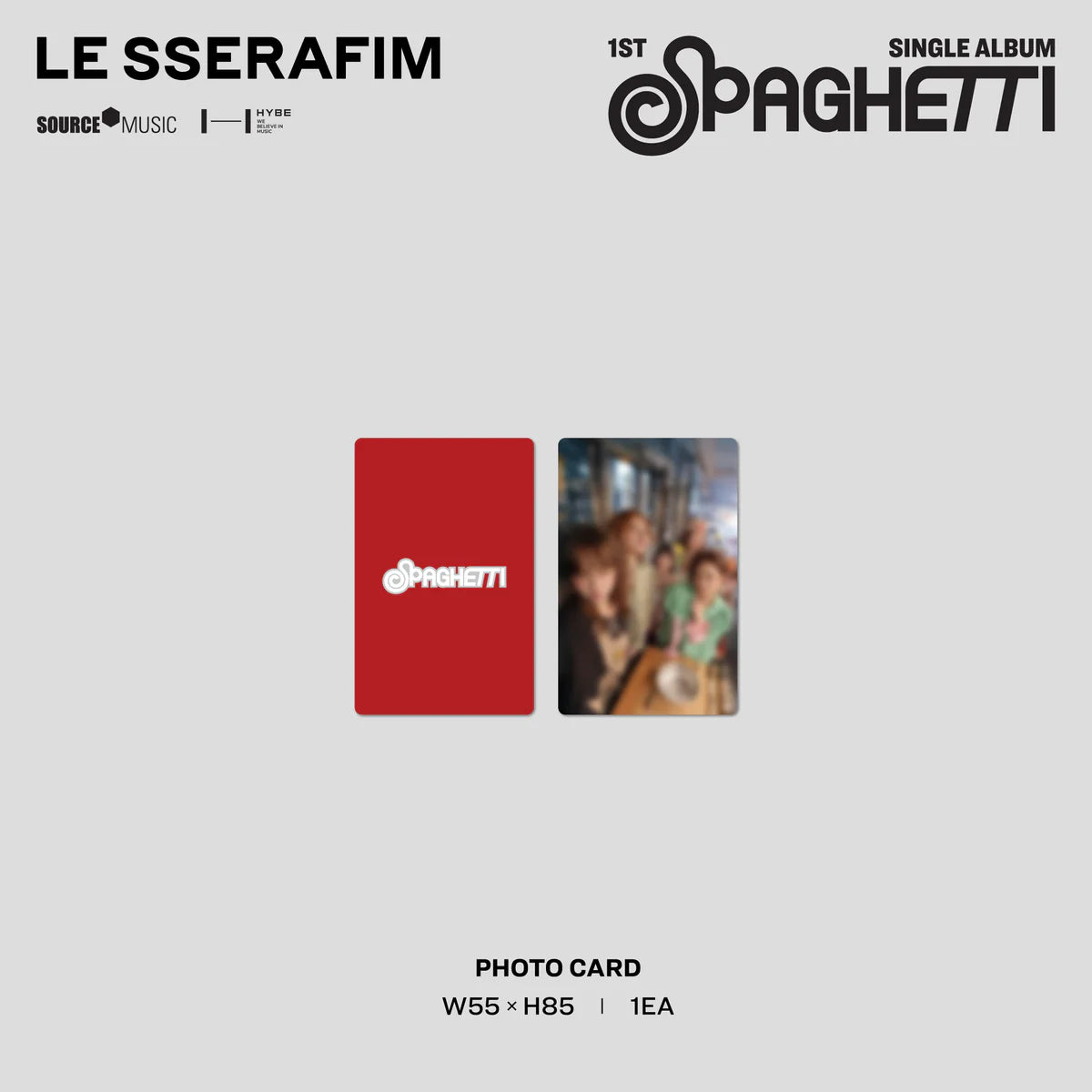 LE SSERAFIM - 1st Single Album "SPAGHETTI" Vinyl [Tomato Red] (D2C Exclusive) USA