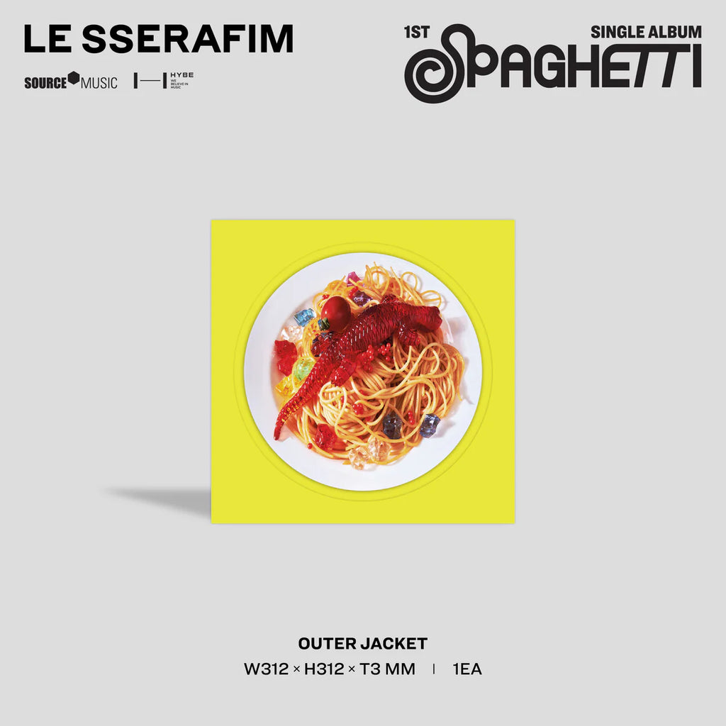 LE SSERAFIM - 1st Single Album "SPAGHETTI" Vinyl [Neon Yellow] (D2C Exclusive) USA