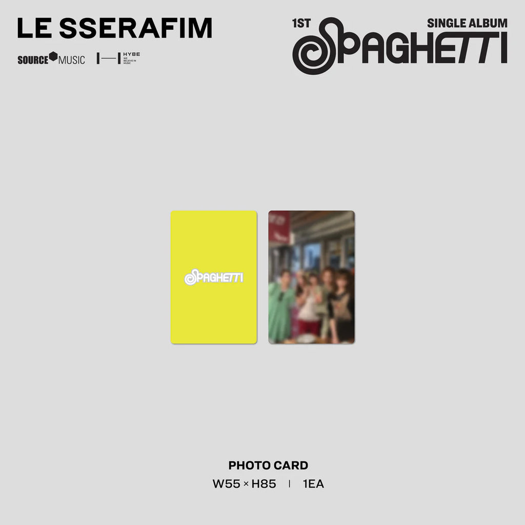LE SSERAFIM - 1st Single Album "SPAGHETTI" Vinyl [Neon Yellow] (D2C Exclusive) USA
