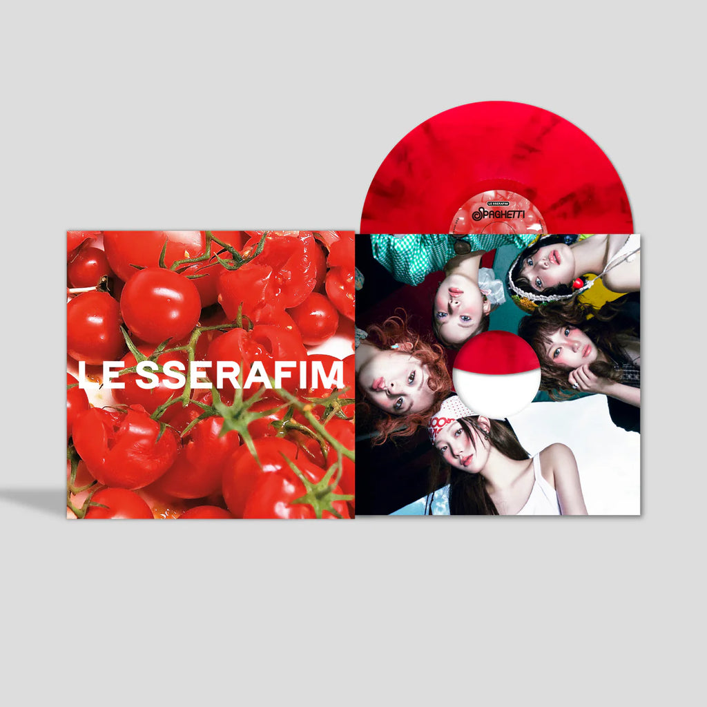LE SSERAFIM - 1st Single Album "SPAGHETTI" Vinyl [Tomato Red] (D2C Exclusive) USA