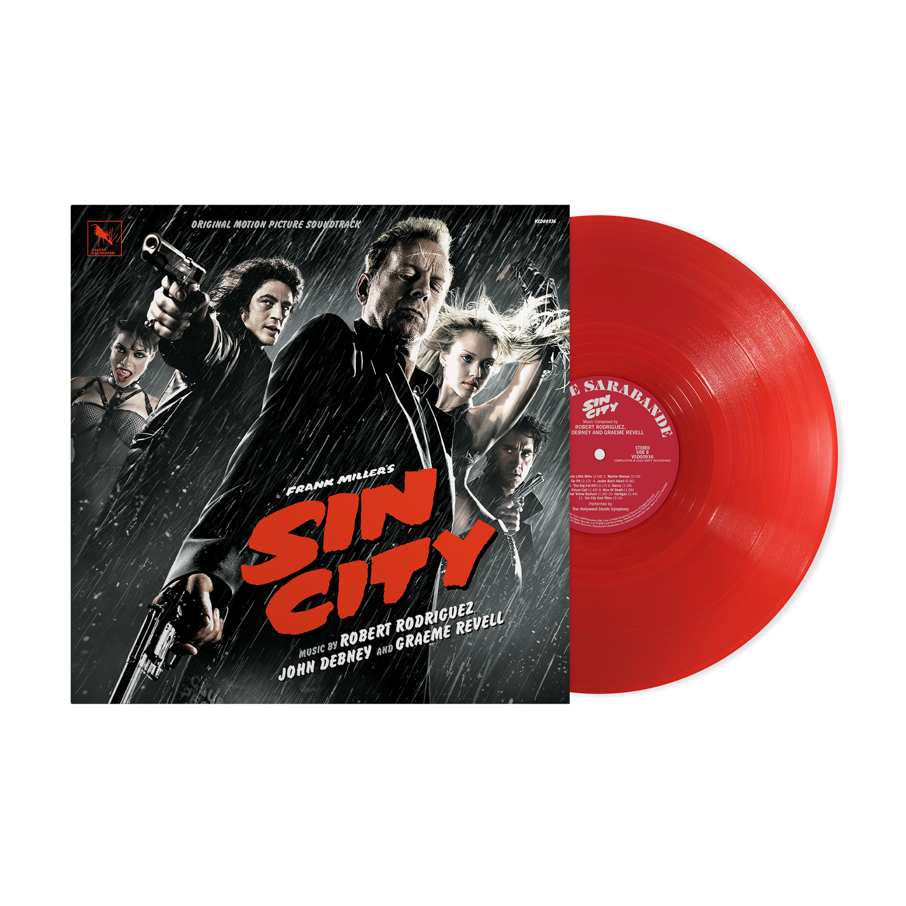 Graeme Revell, John Debney, & Robert Rodriguez Sin City ("Blood Red" LP) USA