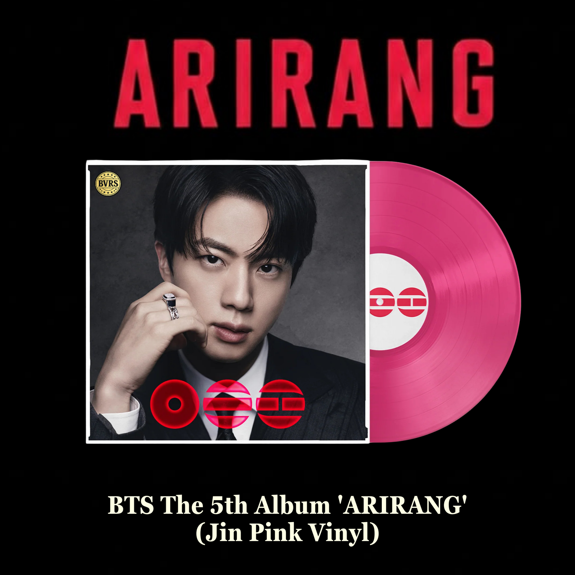 BTS - The 5th Album 'ARIRANG' Target Exclusive, Vinyl Jin Pink USA - Black Vinyl Records Spain