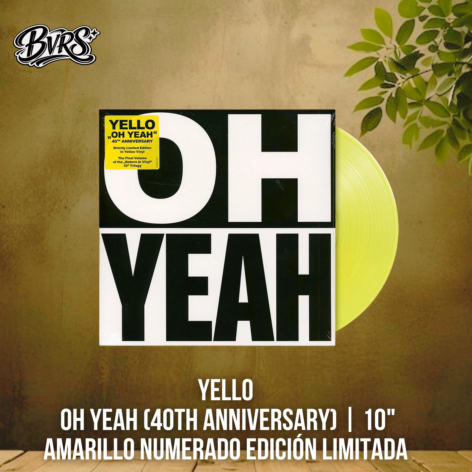 Yello – Oh Yeah (40th Anniversary) | 10" Amarillo Numerado Edición Limitada (1500 copias) - Black Vinyl Records Spain