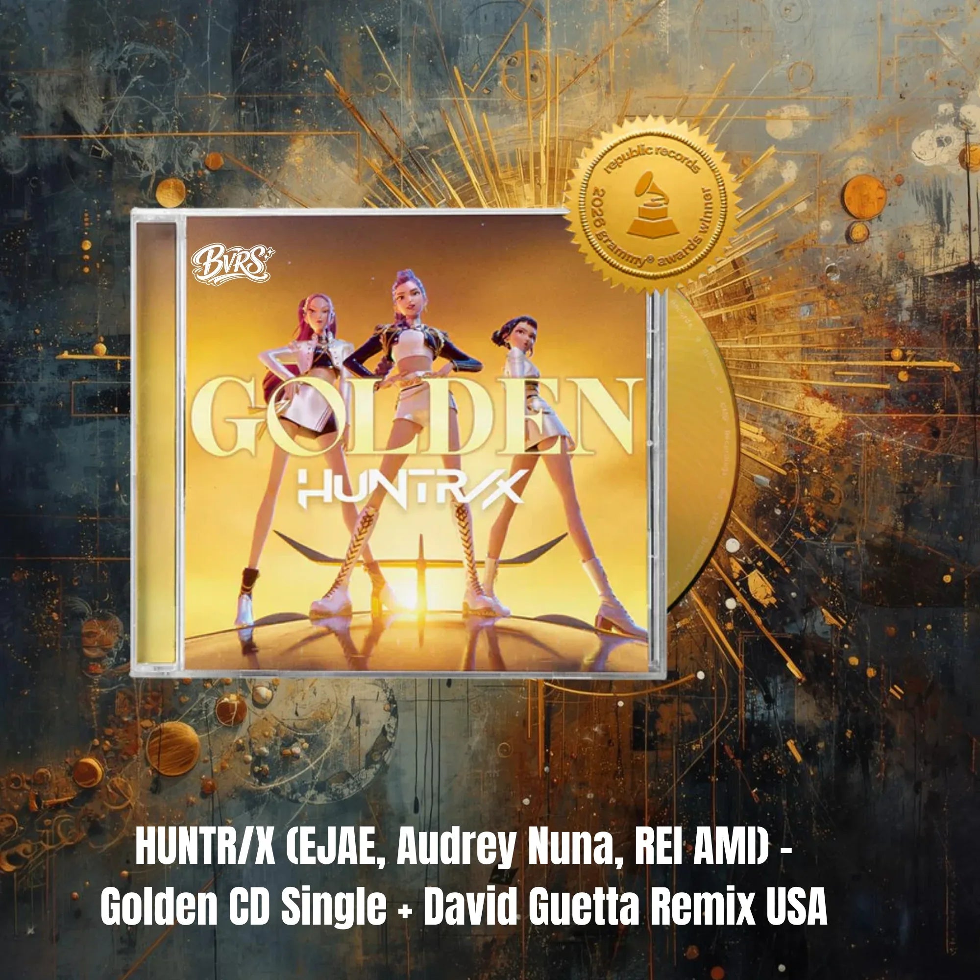 HUNTR/X (EJAE, Audrey Nuna, REI AMI) - Golden CD Single + David Guetta Remix USA