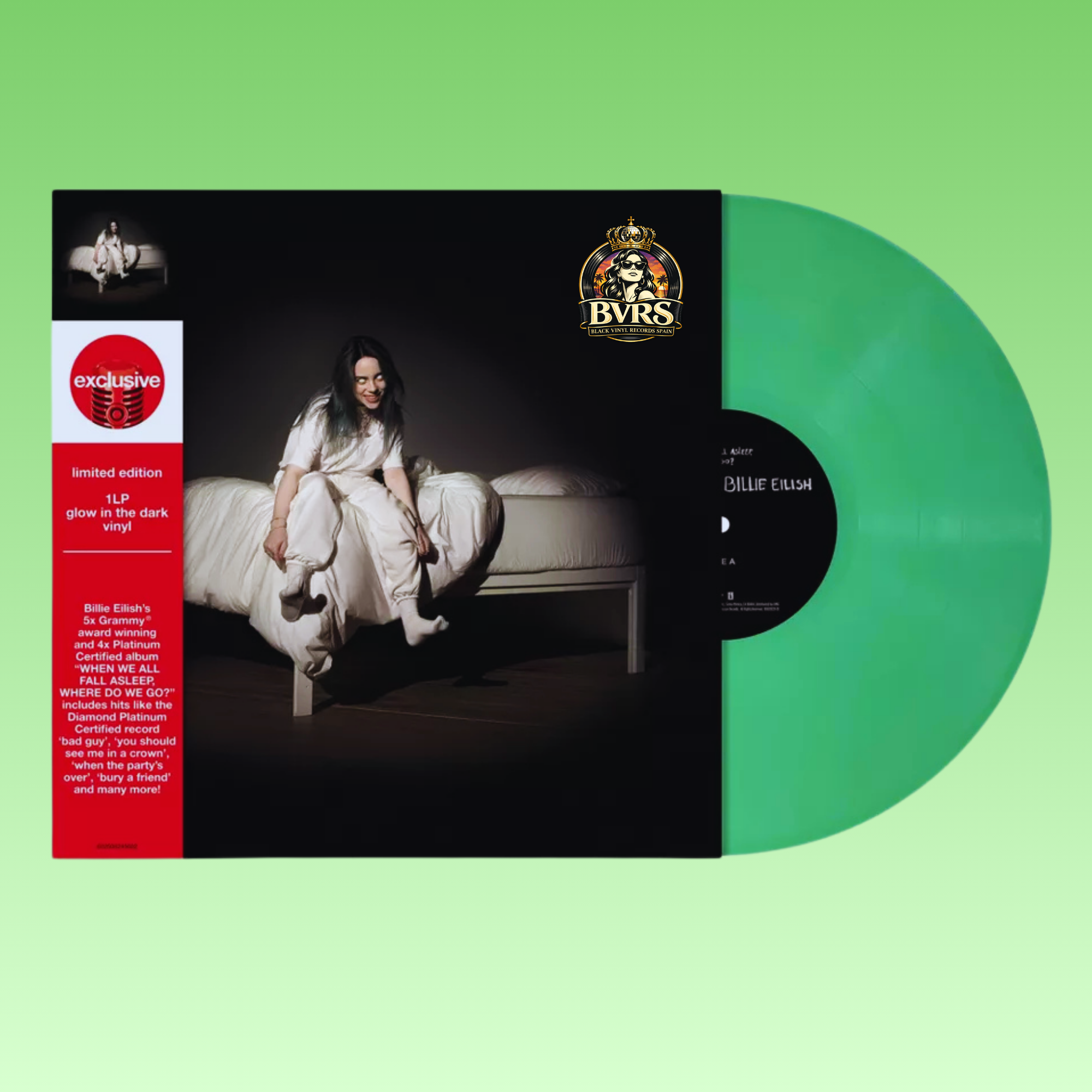 BILLIE EILISH - When We All Fall Asleep, Where Do We Go? Limited Glow In The Dark Vinyl USA - Black Vinyl Records Spain
