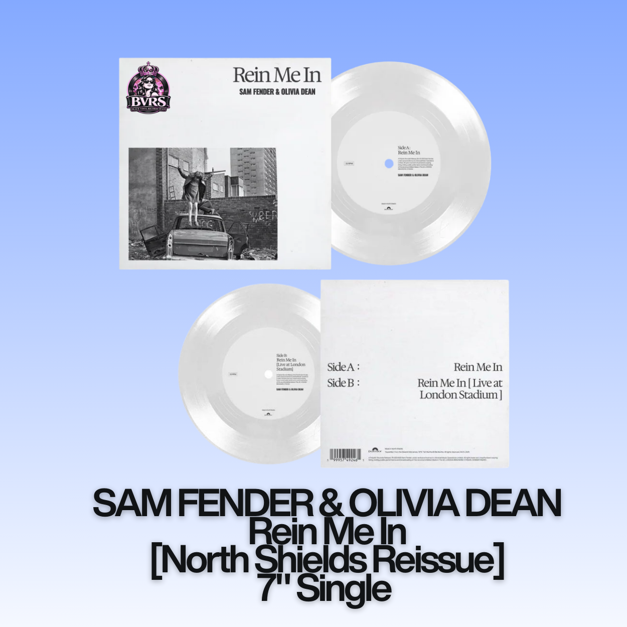 SAM FENDER & OLIVIA DEAN - Rein Me In [North Shields Reissue] 7" Single USA