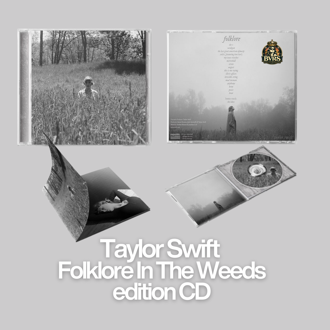 Taylor Swift - Folklore In The Weeds edition CD - Black Vinyl Records Spain