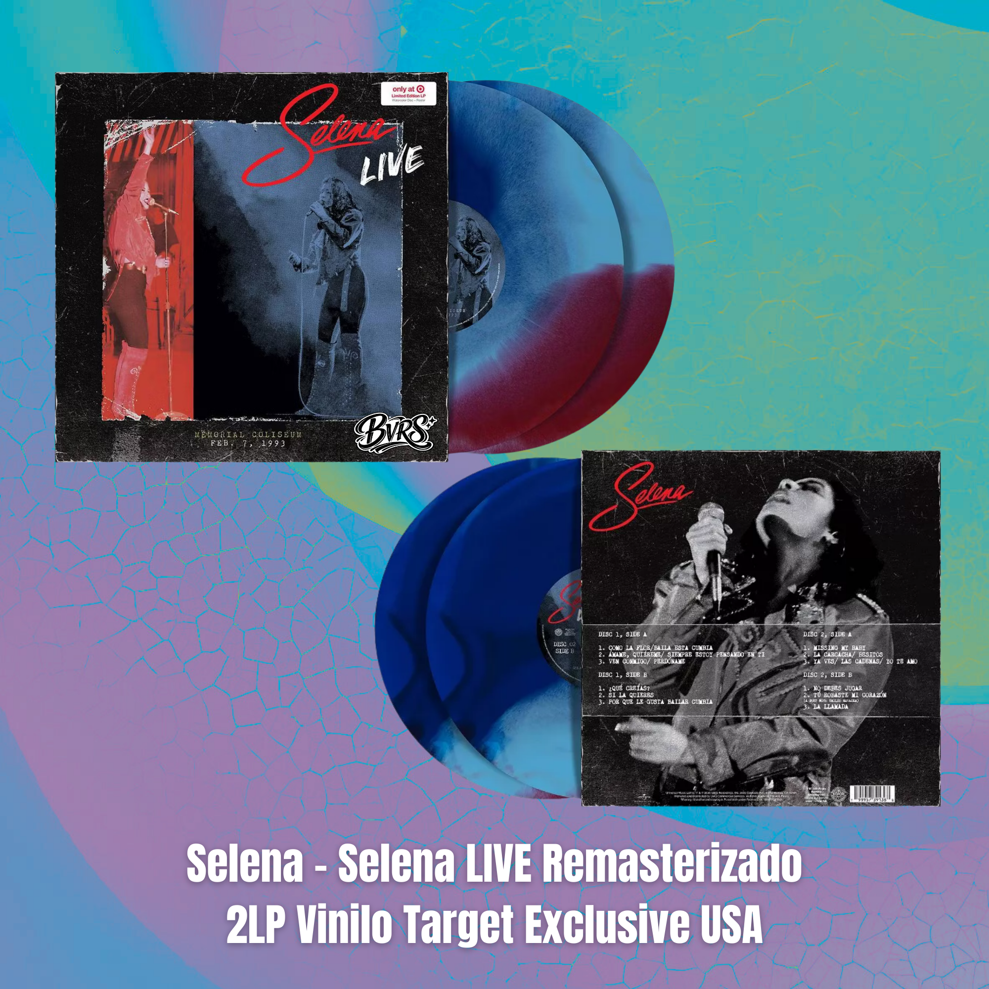 Selena - Selena LIVE Remasterizado 2LP Vinilo Target Exclusive USA